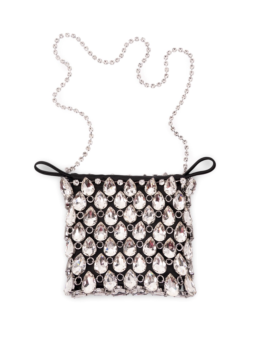 Self-Portrait Crystal Chainmail Mini Bag
