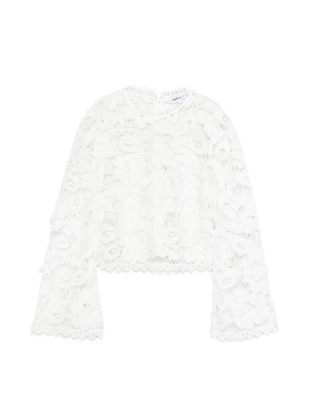 Self-Portrait Crochet Lace Top