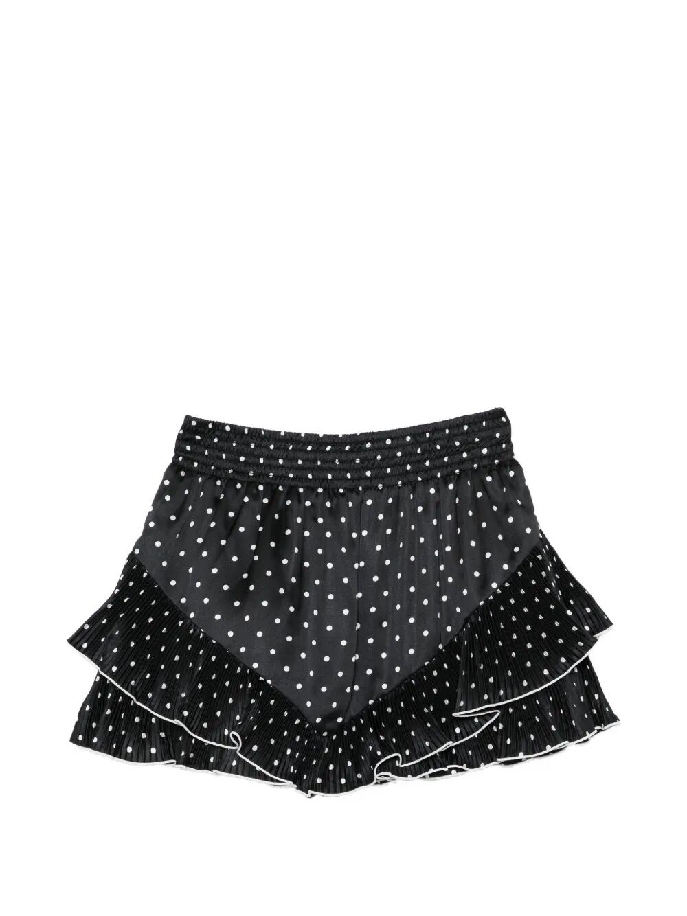 Self-Portrait Polka Dot Frill Mini Skirt