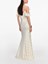 Self-Portrait Satin Striped Maxi Dress