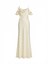 Self-Portrait Satin Striped Maxi Dress