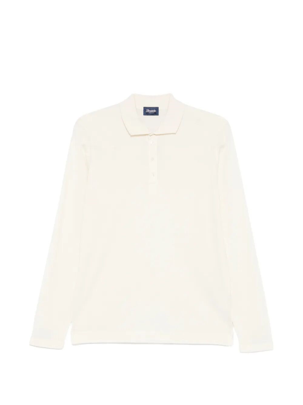 Drumohr Long Sleeve Polo In Sand