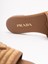 Prada Leather Slides with Crochet Details