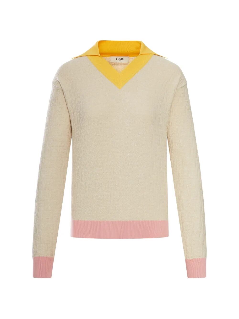 Fendi `Color Block Ff` Sweater