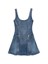Self-Portrait Denim Flared Mini Dress
