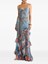 Etro Long Wide Dress With Ruffles At The Hem
