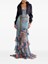 Etro Long Wide Dress With Ruffles At The Hem