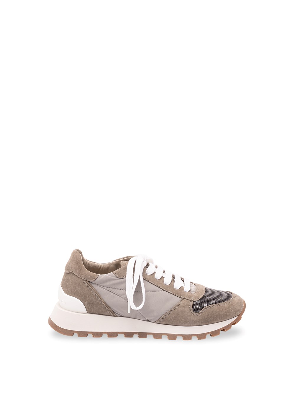 Brunello Cucinelli Fabric Sneakers With Monili