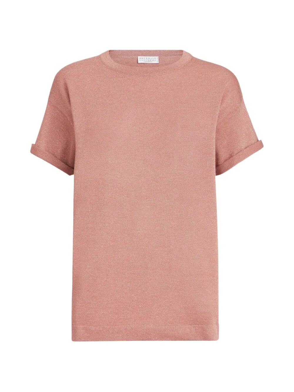 Brunello Cucinelli Cashmere And Silk Lightweight Sweater In Pink