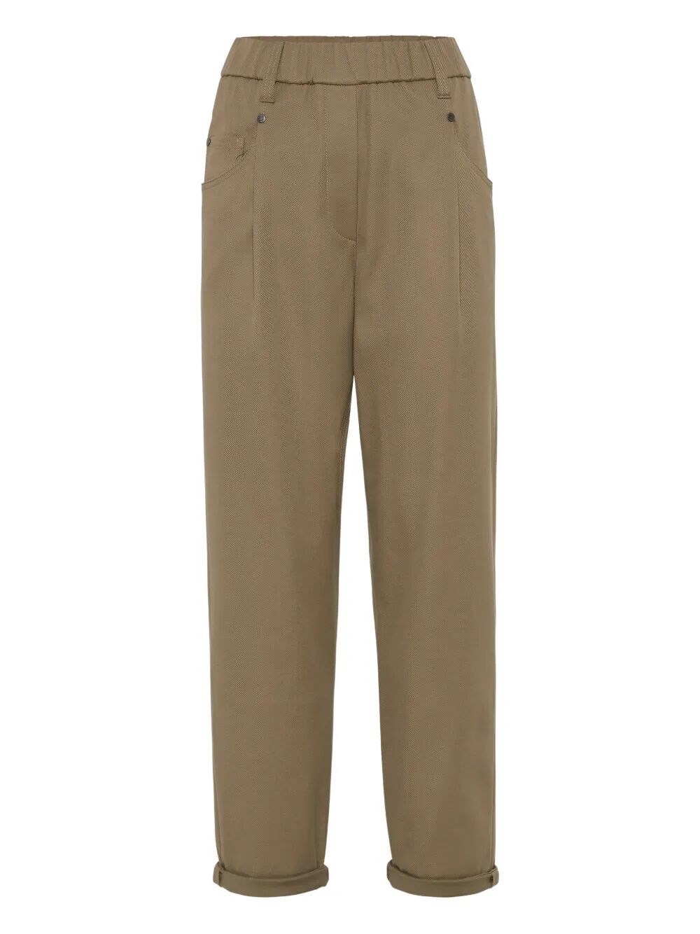 Brunello Cucinelli Baggy Pants In Brown