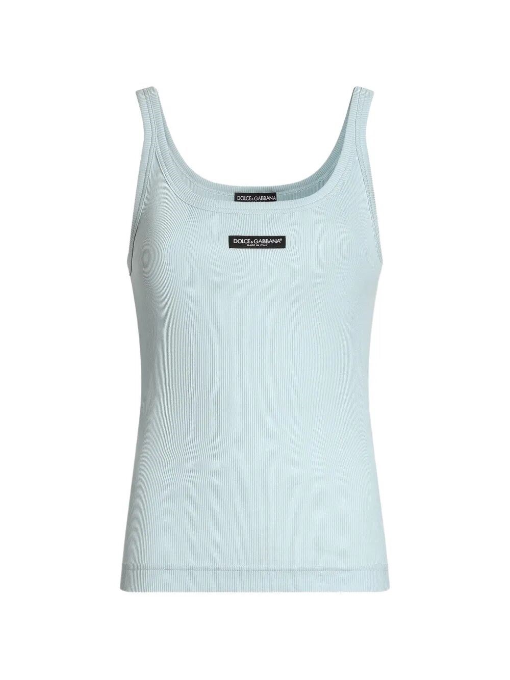Dolce & Gabbana Tank Top In Blue