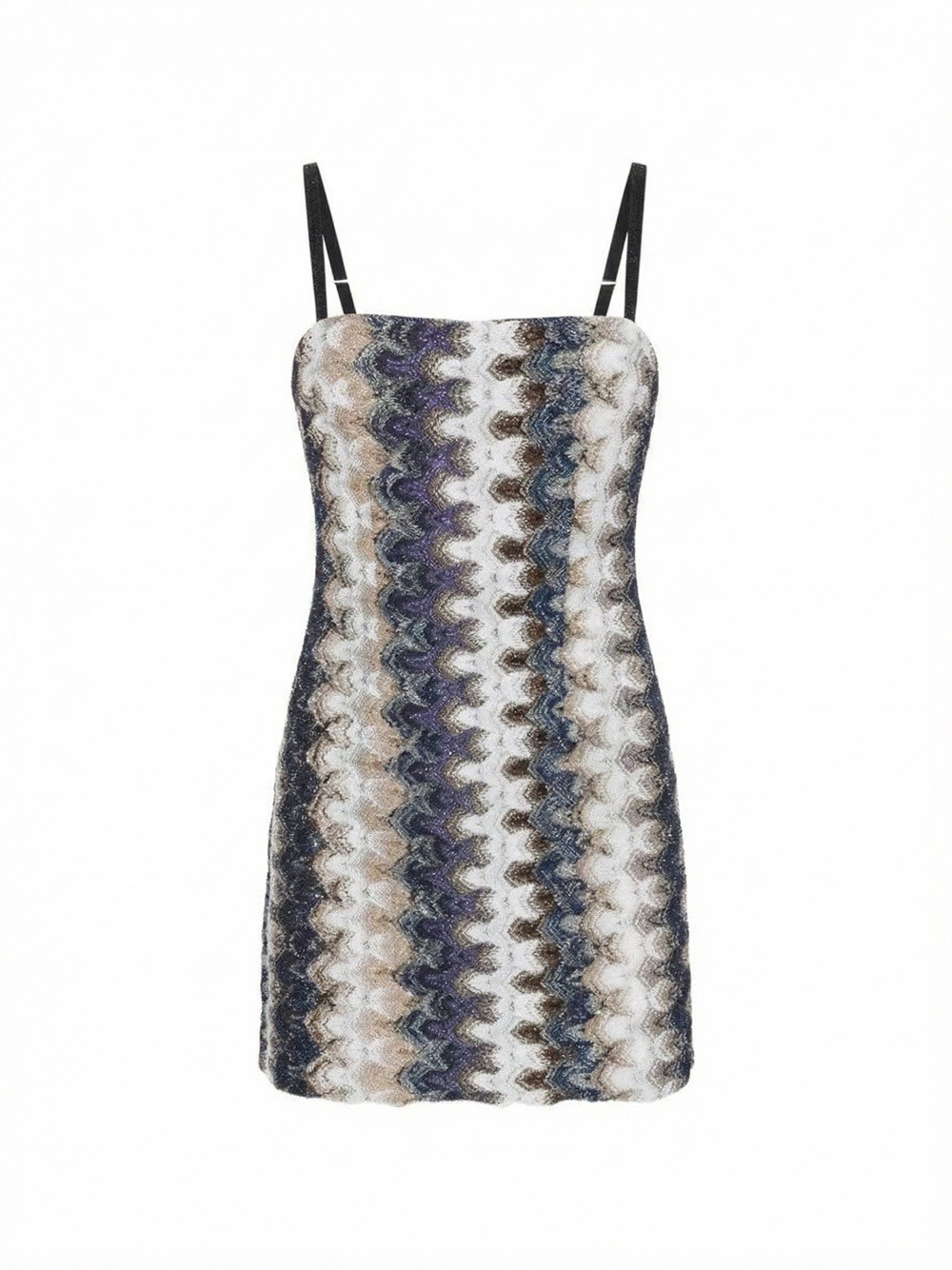Missoni Sleeveless Short Dress In Multi