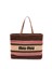Miu Miu Stripes Crochet Tote