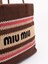 Miu Miu Stripes Crochet Tote