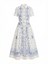 Self-Portrait Embroidered Midi Dress