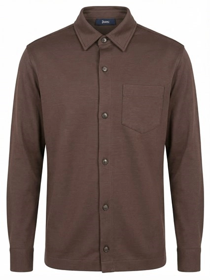 Camicia Uomo Retro Con Stampa Velaio 3D - Maniche Lunghe Slim Fit Colletto Alla Coreana - 5
