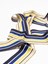Sara Roka Striped Ribbon Belt