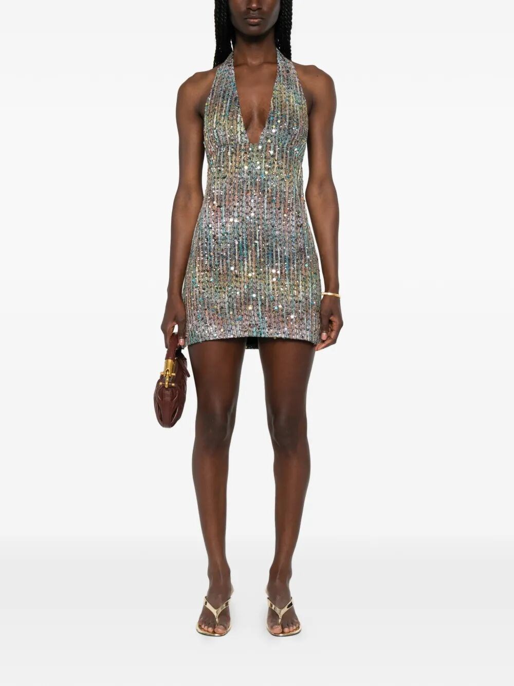 Missoni `caperdoni` Sleeveless Short Dress In Brown