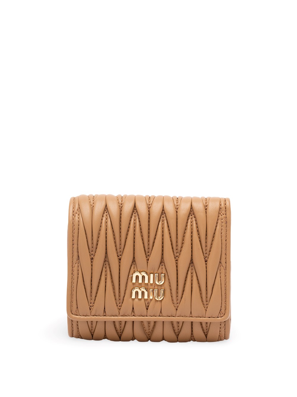 Miu Miu Small Matelassé Nappa Leather Wallet