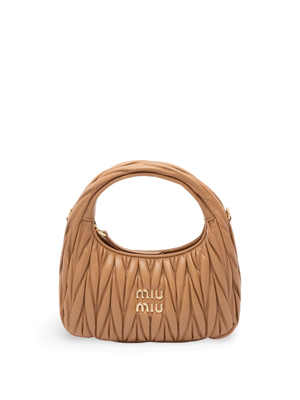 Miu Miu , Handbags, Female, Beige, One Size, Matelassé Shoulder Bag - Image 4