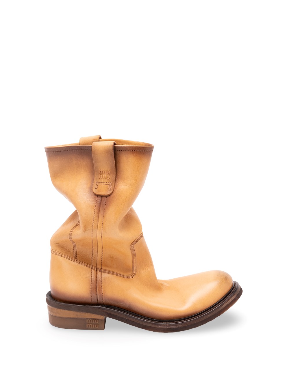 Miu Miu Miu Miu Foule Leather Booties