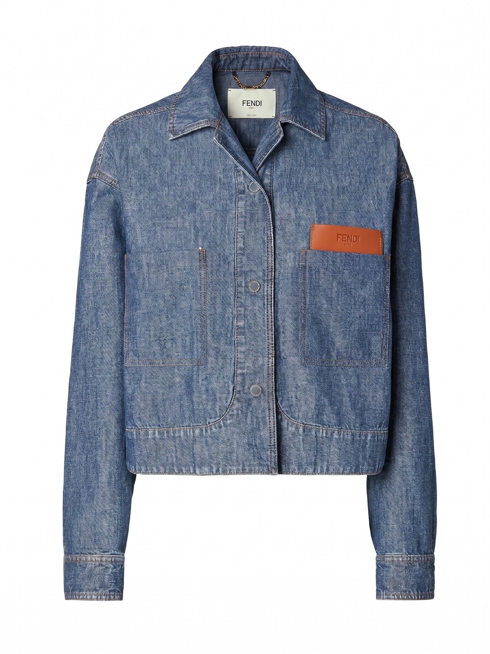Fendi `Chambray` Denim Jacket