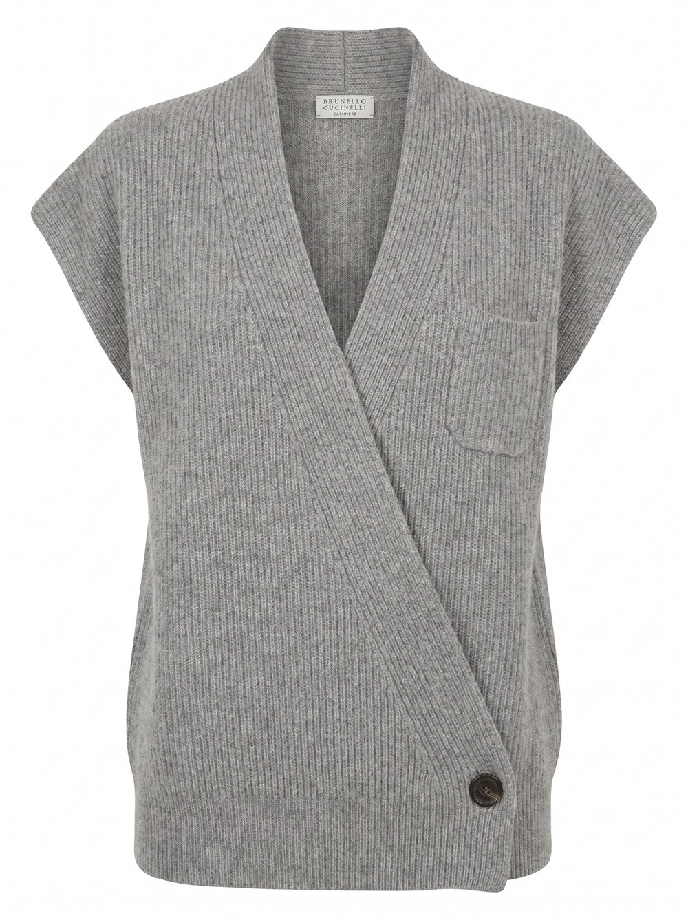 BRUNELLO CUCINELLI Brunello Cucinelli Cashmere Rib Wrap Cardigan