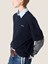 Miu Miu Sweater with Jersey Sleeves