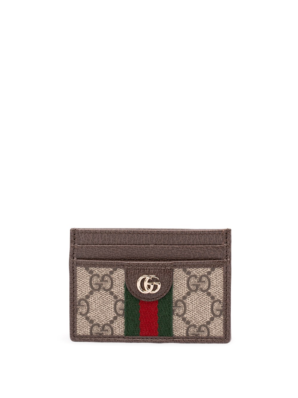 Gucci `ophidia` Cardcase In Brown