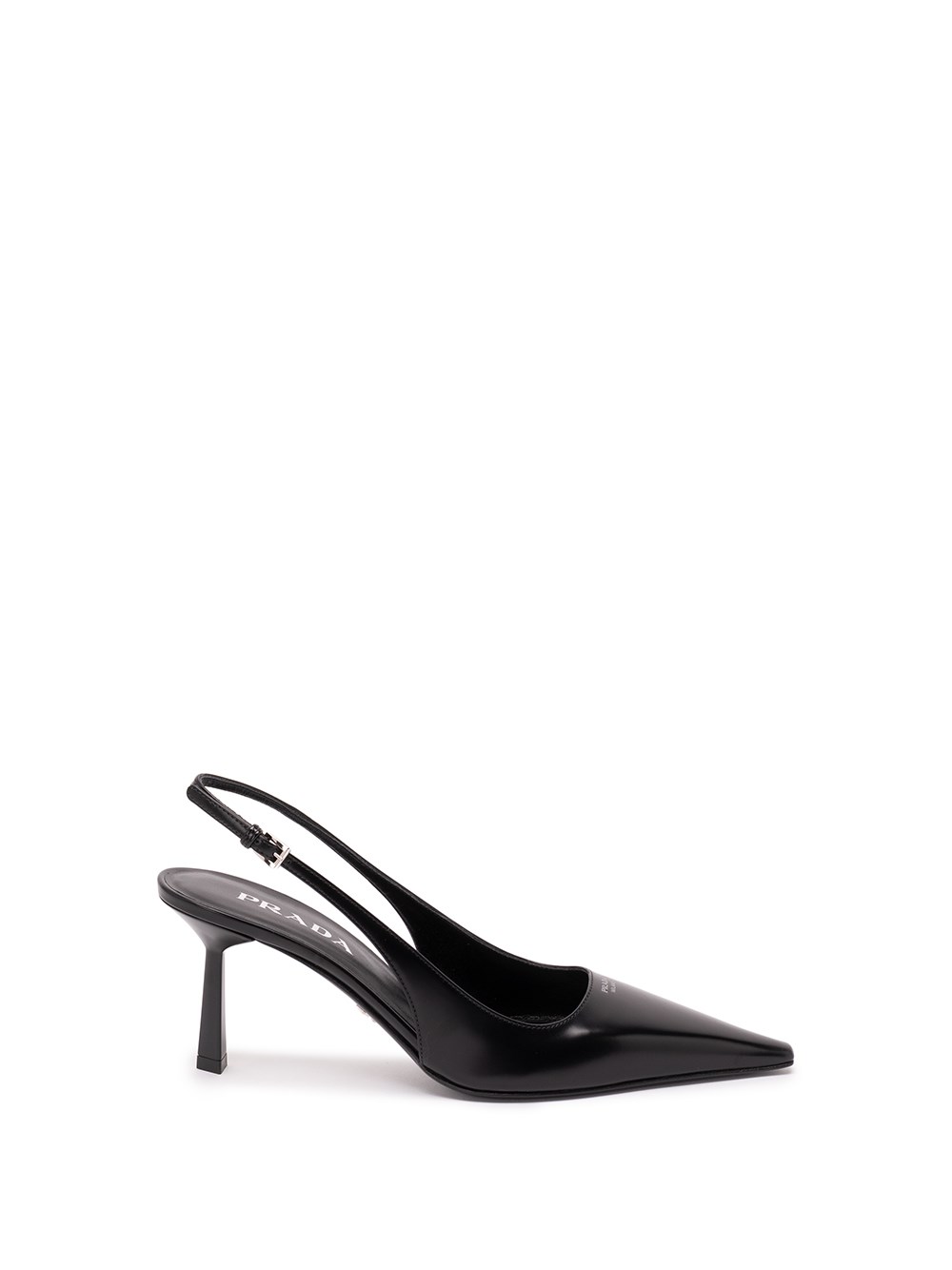 Prada Brushed Leather Slingback Pumps