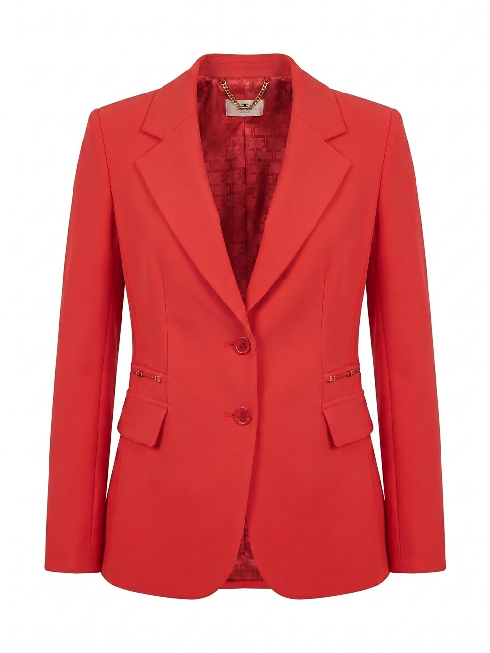 Elisabetta Franchi Jacket In Double Layer Stretch Crêpe