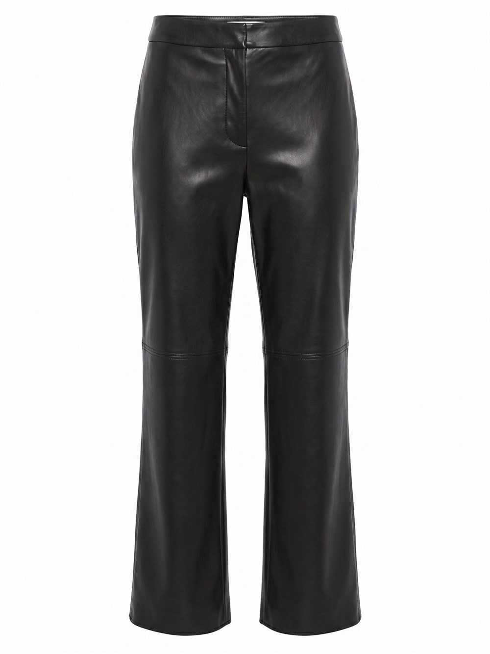 Max Mara Maxmara `s Leather-look Pants In Black