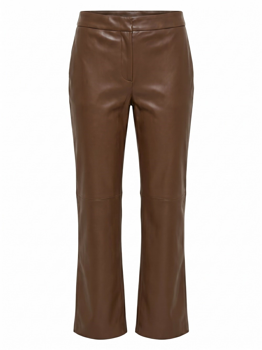 Max Mara Maxmara `s Leather-look Pants In Brown