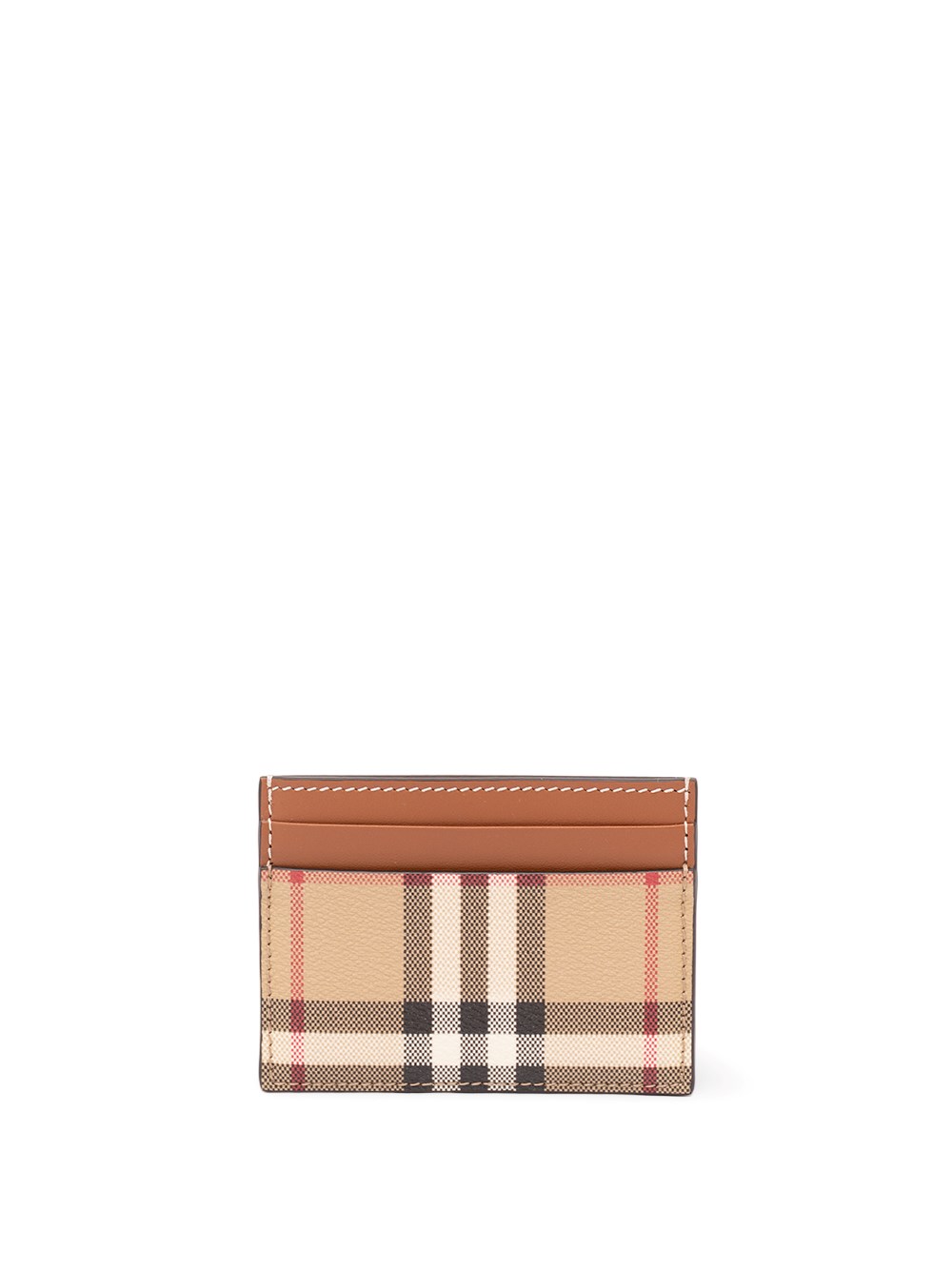 Burberry Sandon Credit Card Case In Brown