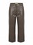 Alberta Ferretti Leather Cropped Pants