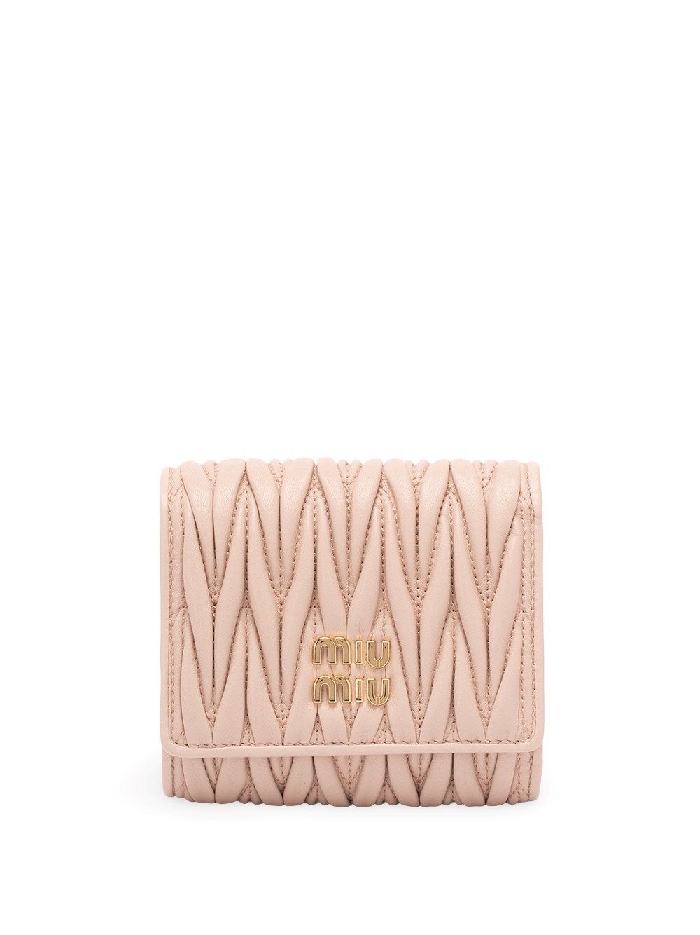 Miu Miu Miu Miu Small Matelassé Nappa Leather Wallet　ミュウミュウ スモール マトラッセ ナッパ レザー ウォレット