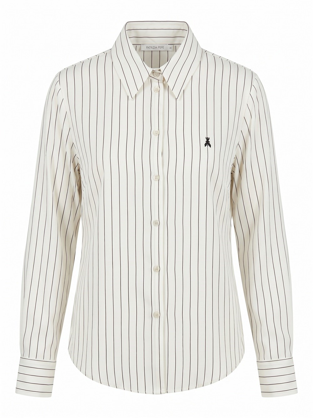 Patrizia Pepe , Shirts, Female, White, Xs, Striped Shirt - Image 2