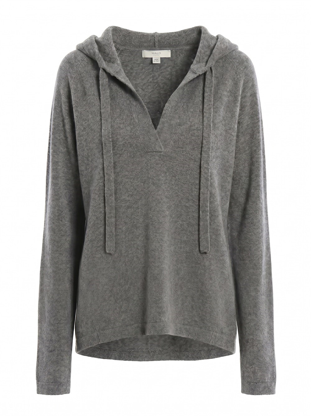 Malo Hooded Sweater In Gray