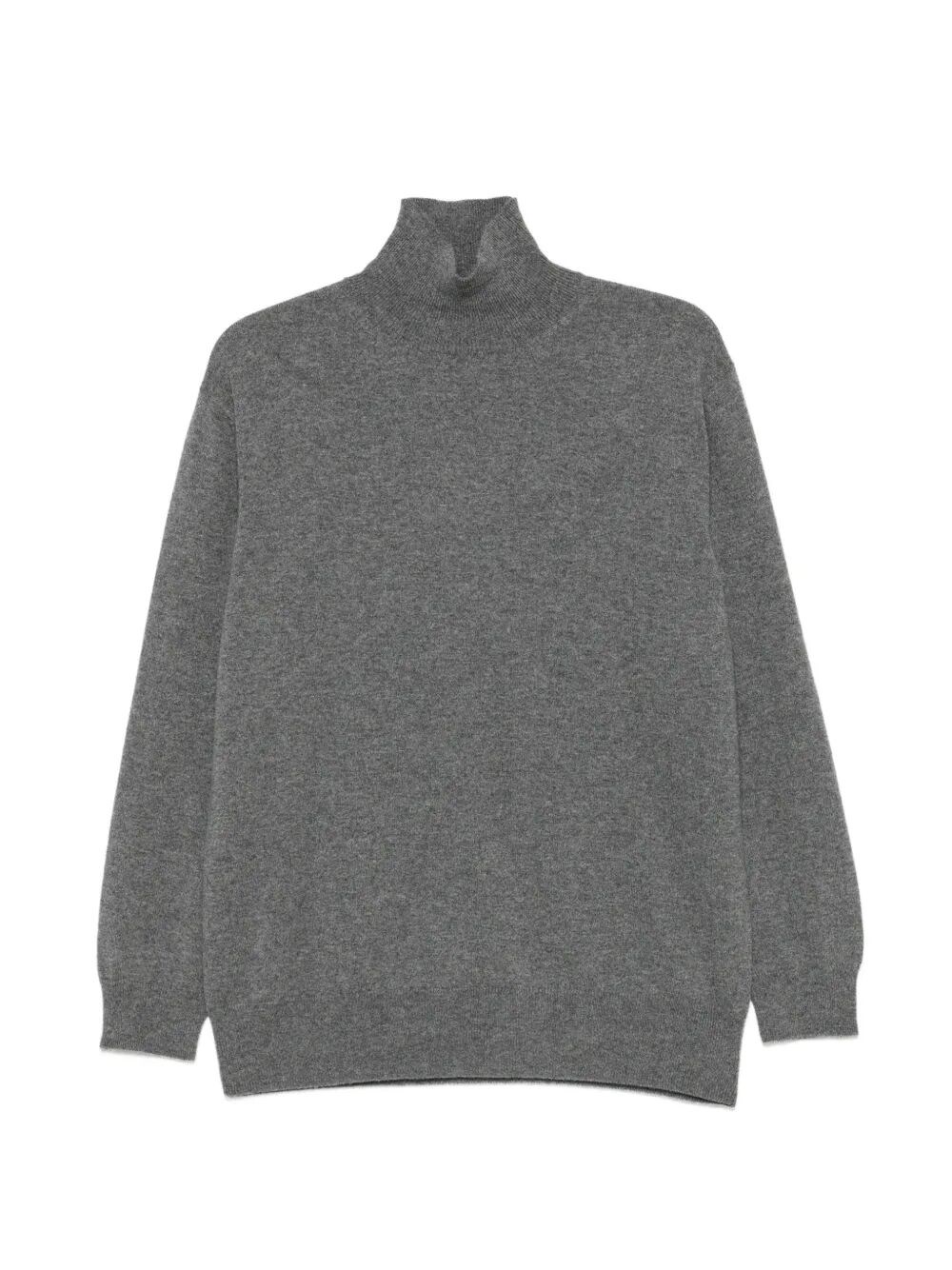 Malo Turtle Neck Sweater In Gray