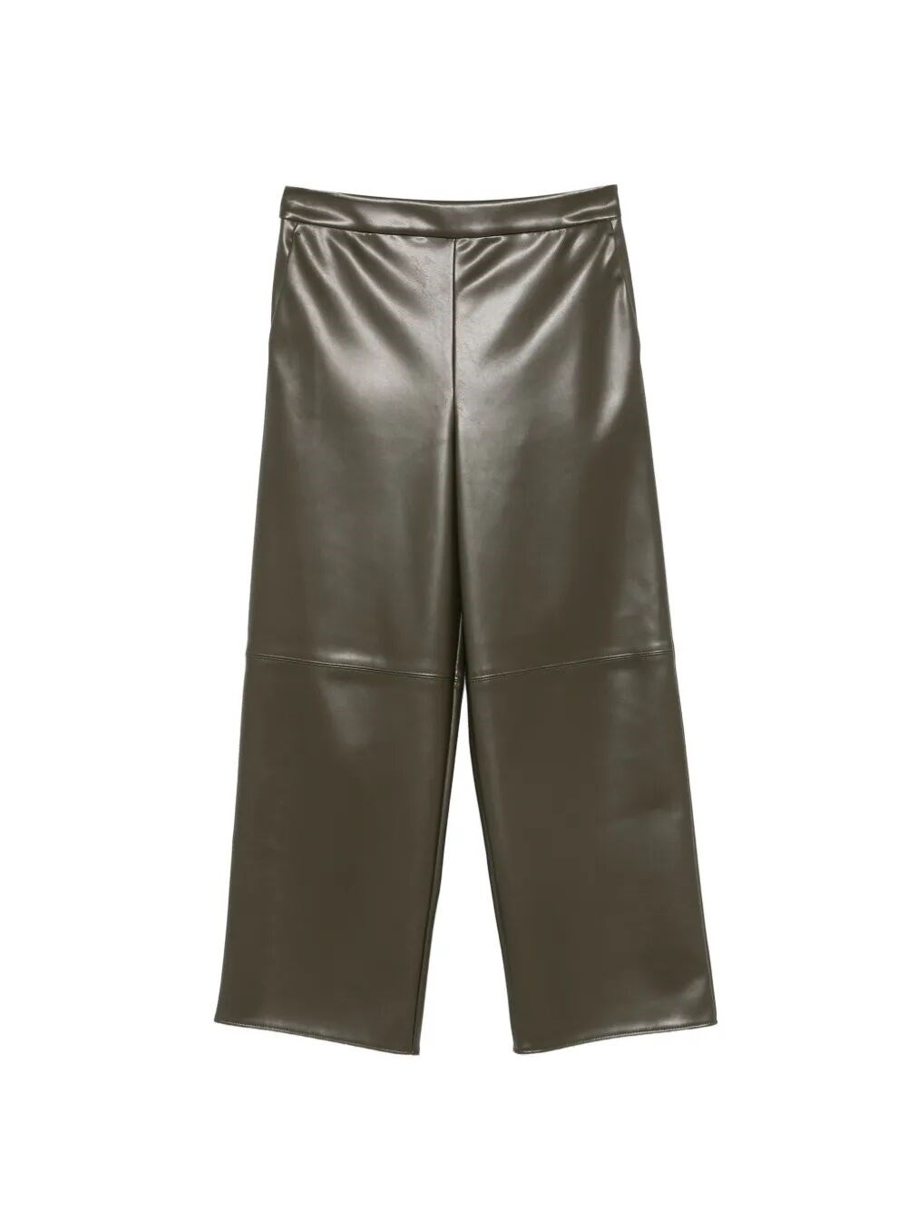 Max Mara Maxmara `S Leather-Look Cropped Pants