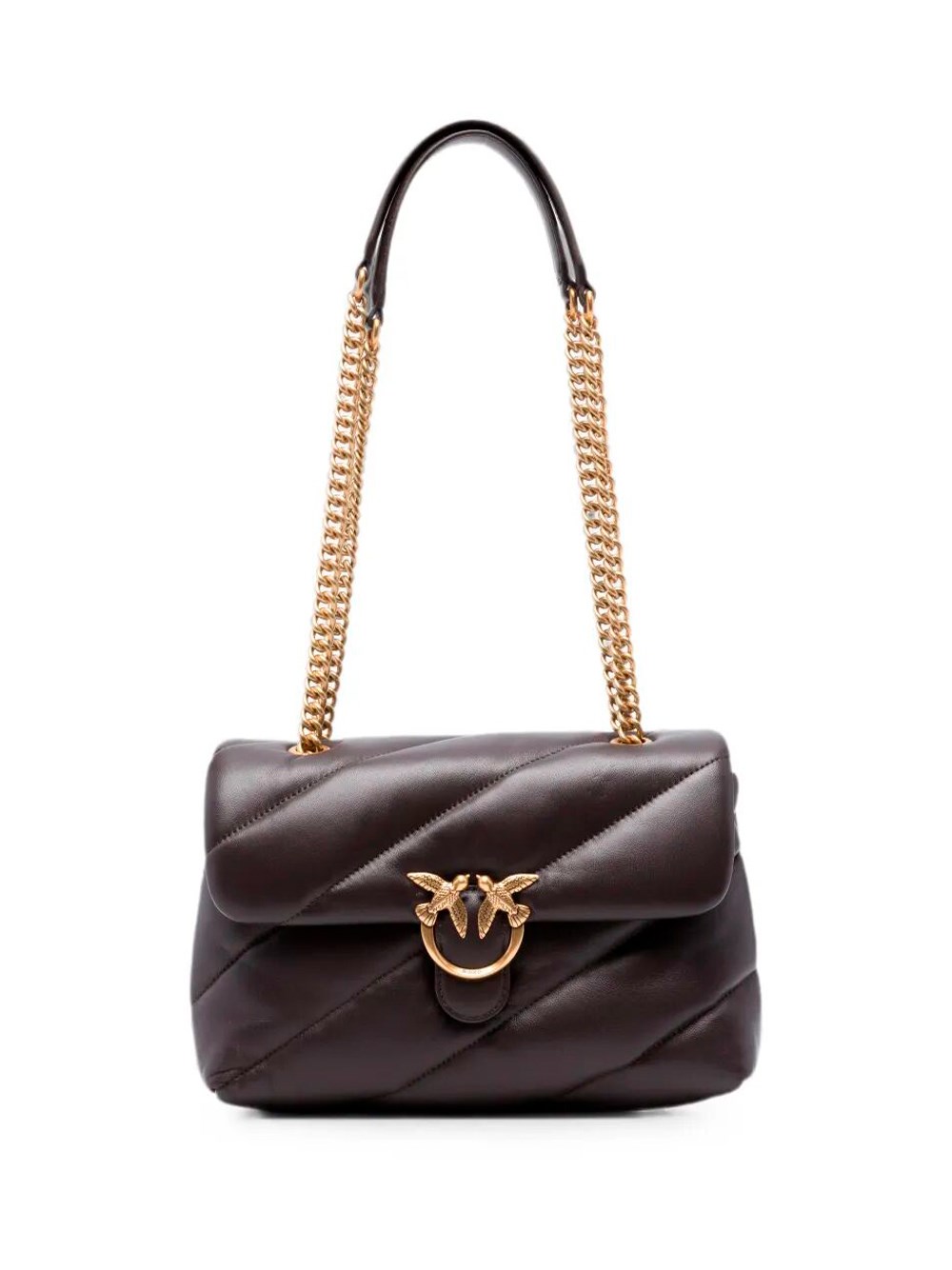 Pinko , Shoulder Bags, Female, Brown, One Size, Love Puff Classic - Image 2