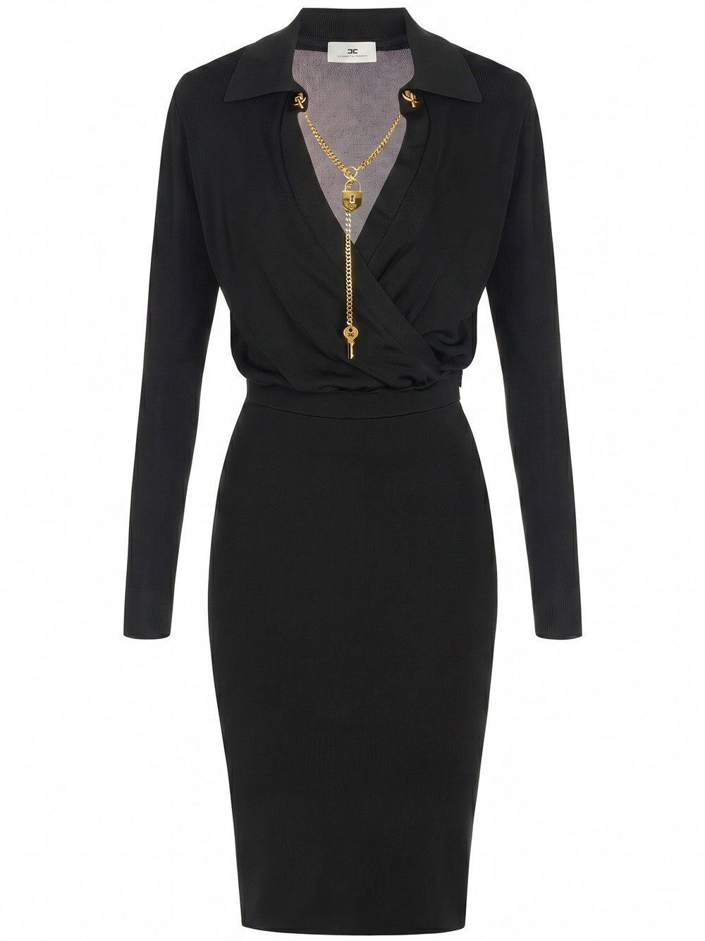 ABITO IN MAGLIA NERO ELISABETTA FRANCHI - Immagine 4