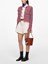 Self-Portrait Check Frayed Knit Jacket