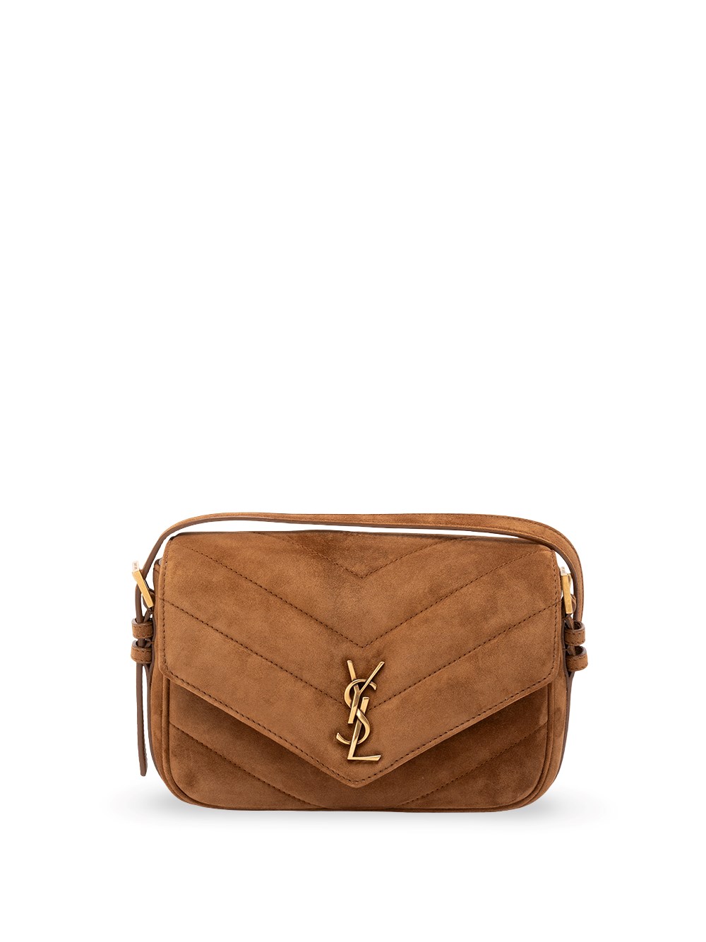 Saint Laurent Loulou Toy Crossbody In Matelasse Suede