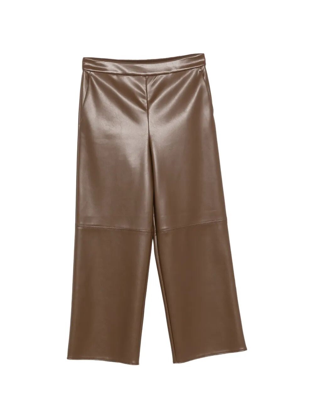 Max Mara Maxmara `S Leather-Look Cropped Pants