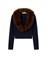 Self-Portrait Faux Fur Knit Cardigan