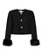 Self-Portrait Boucle Fur Cuff Jacket