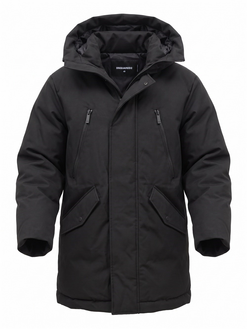 Dsquared2 Insulated Parka With Hood - Male - Parkas - Black - M - Coats - Image 2