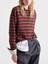 Prada Striped Polo-Neck Sweater