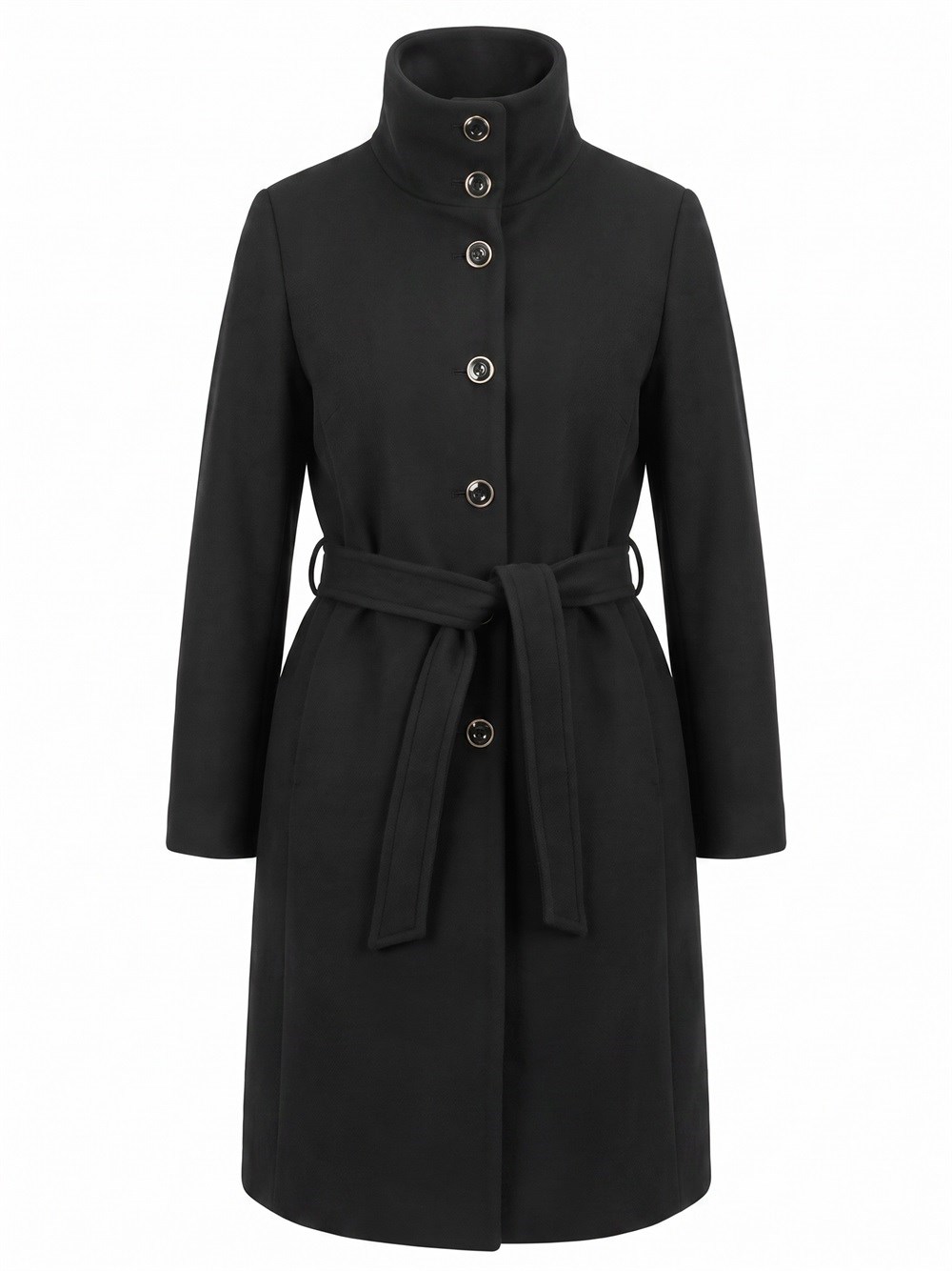 Pinko , Belted Coats, Female, Black, S, Citiso Coat - Image 2